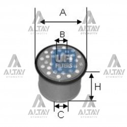 YAKIT FİLTRESİ (MAZOT) PARTNER 1.9 XUD9 / SCUDO 1.9TD YAKIT FİLTRESİ (MAZOT) PARTNER 1.9 XUD9 / SCUDO 1.9TD